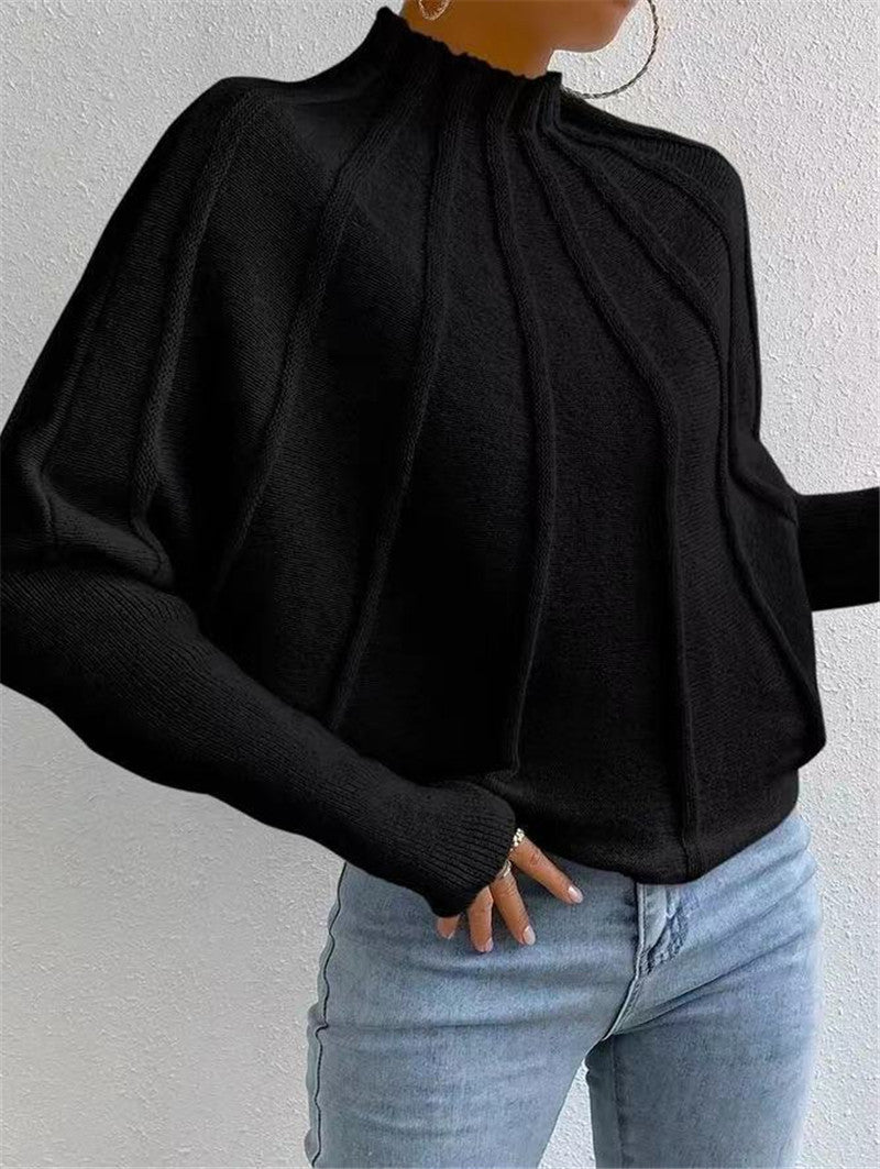 Isabella Mock Neck Knit Pullover