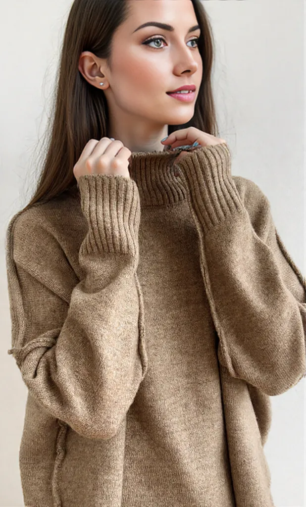 Yasmine | Women's Turtleneck Knit Ensemble