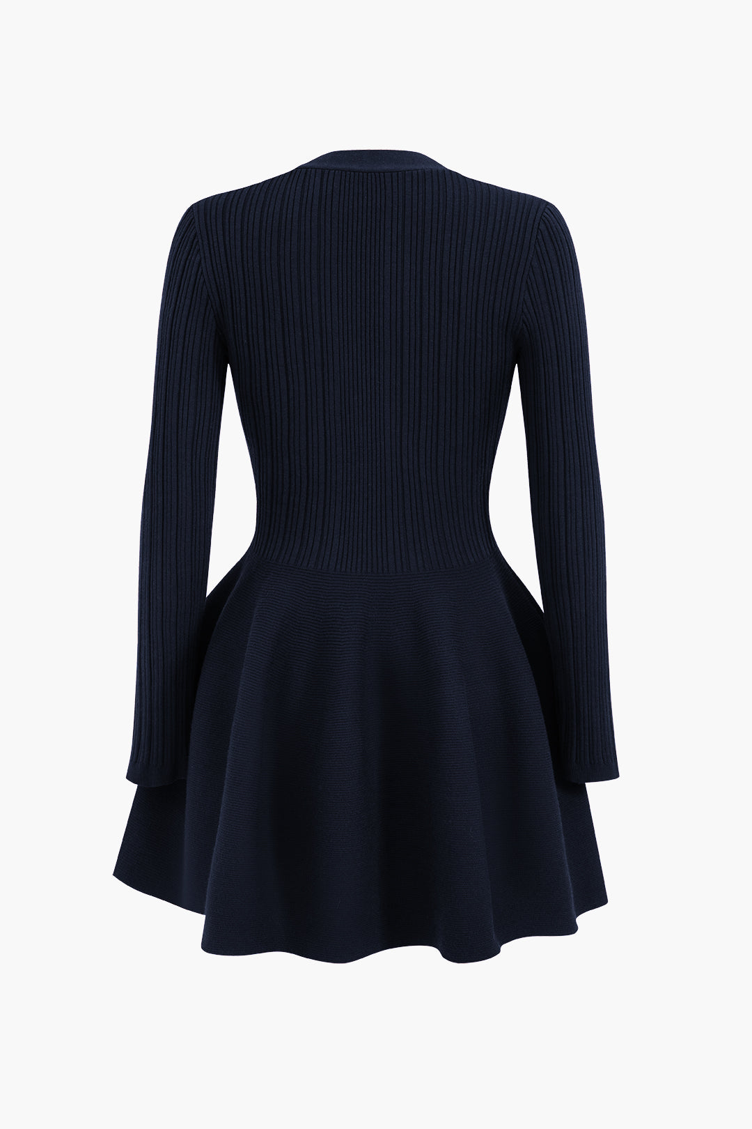 Amanda | Stylish Long Sleeve Dress with Puff Hem for Women