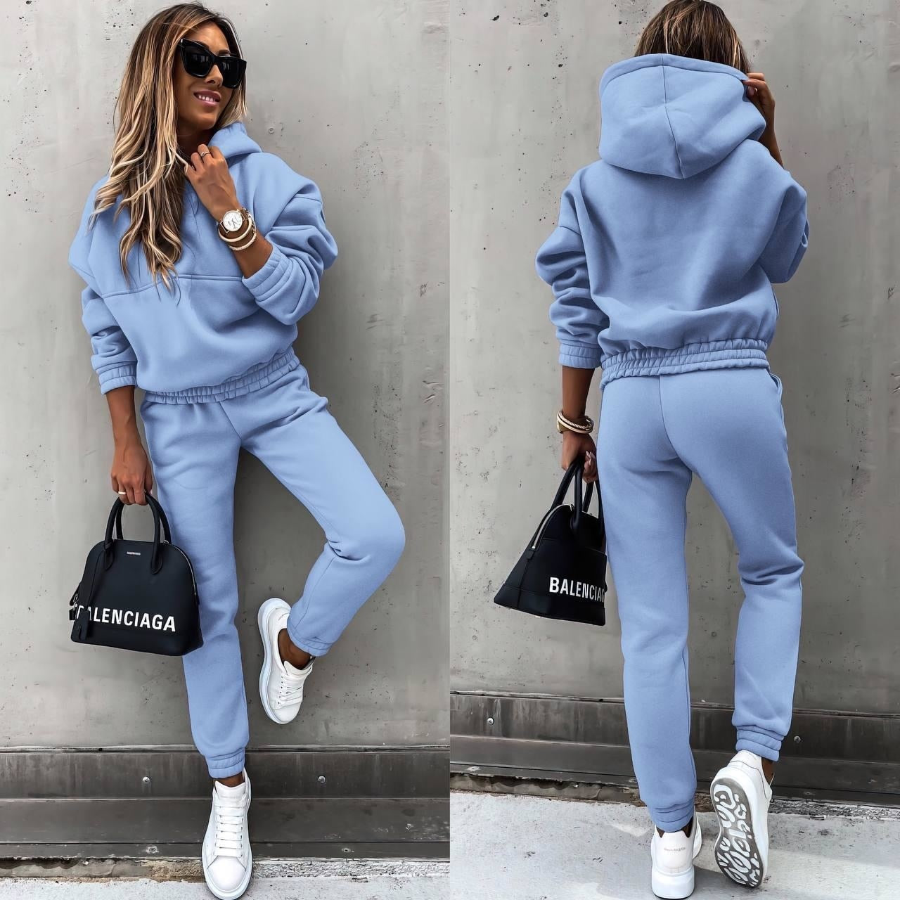 Sara | Chic & Cozy Women's Hooded Tracksuit - Ideal for Relaxing in Style