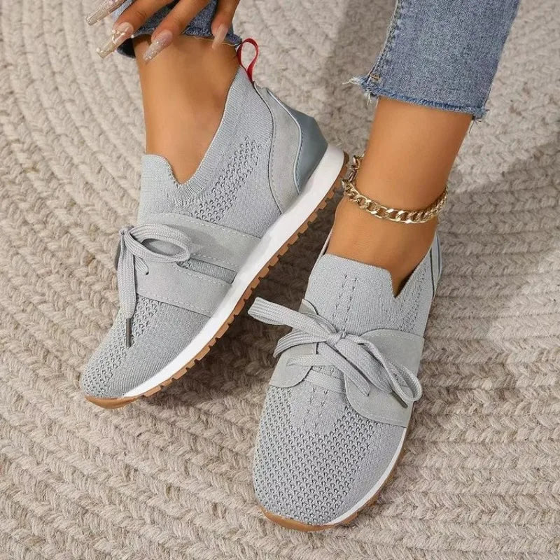 Women's Lace-Up Mesh Comfort Sneakers