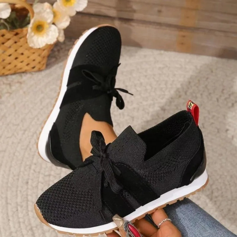 Women's Lace-Up Mesh Comfort Sneakers