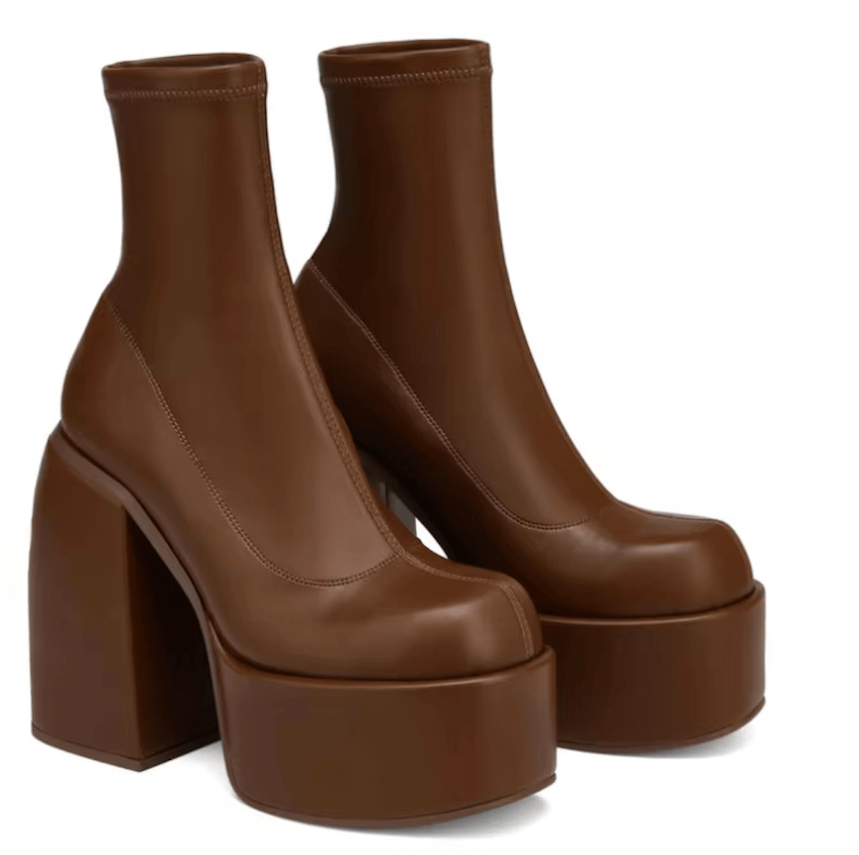 Stylish and Comfortable Women's High-Heeled Boots in PU Leather