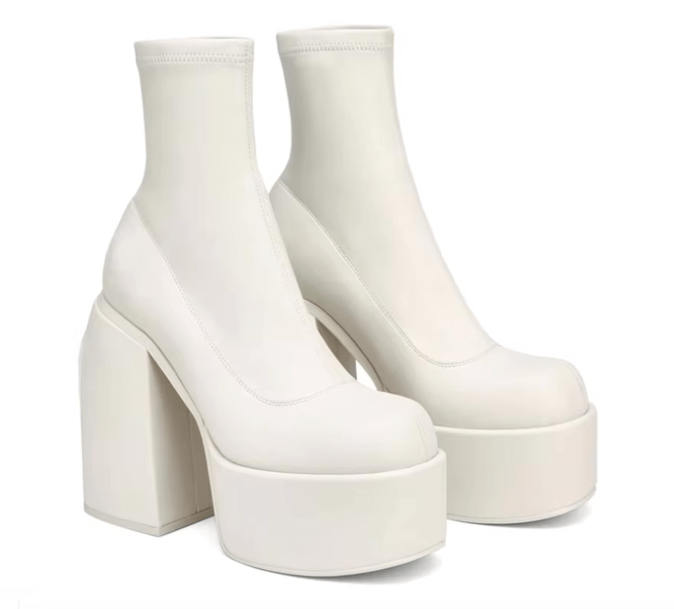 Stylish and Comfortable Women's High-Heeled Boots in PU Leather