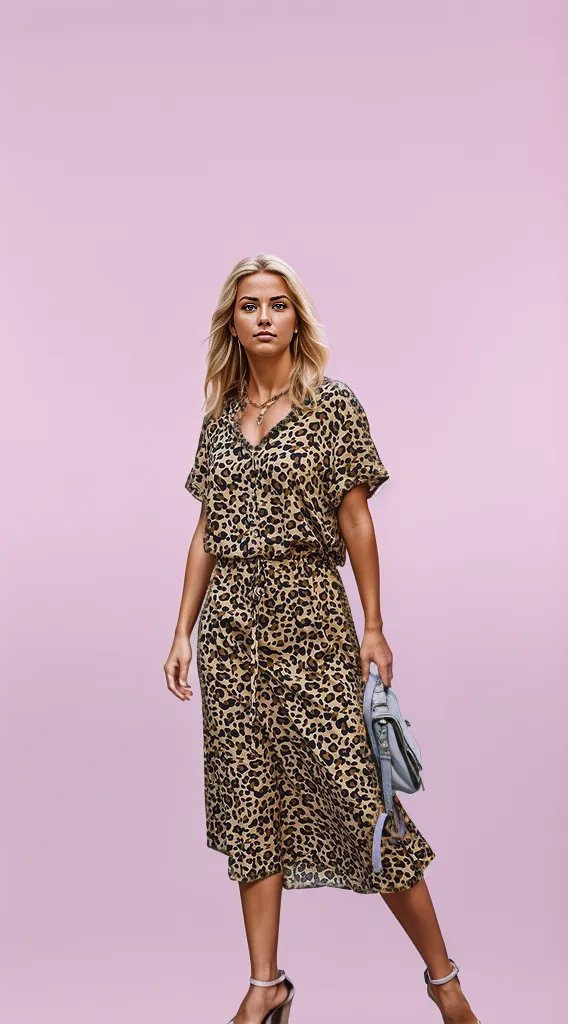 Stylish Leopard Print Dress for Women