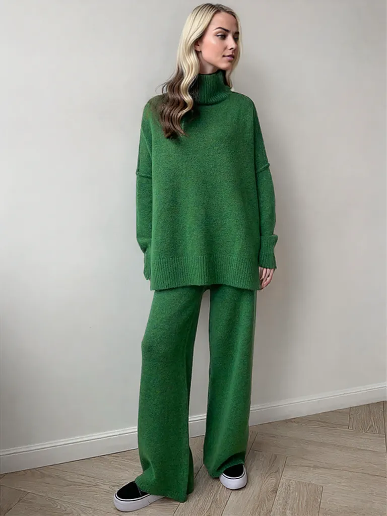 Yasmine | Women's Turtleneck Knit Ensemble