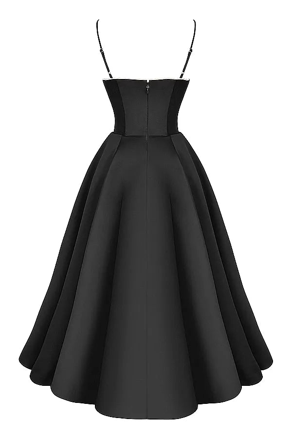 Black Christina Midi Dress