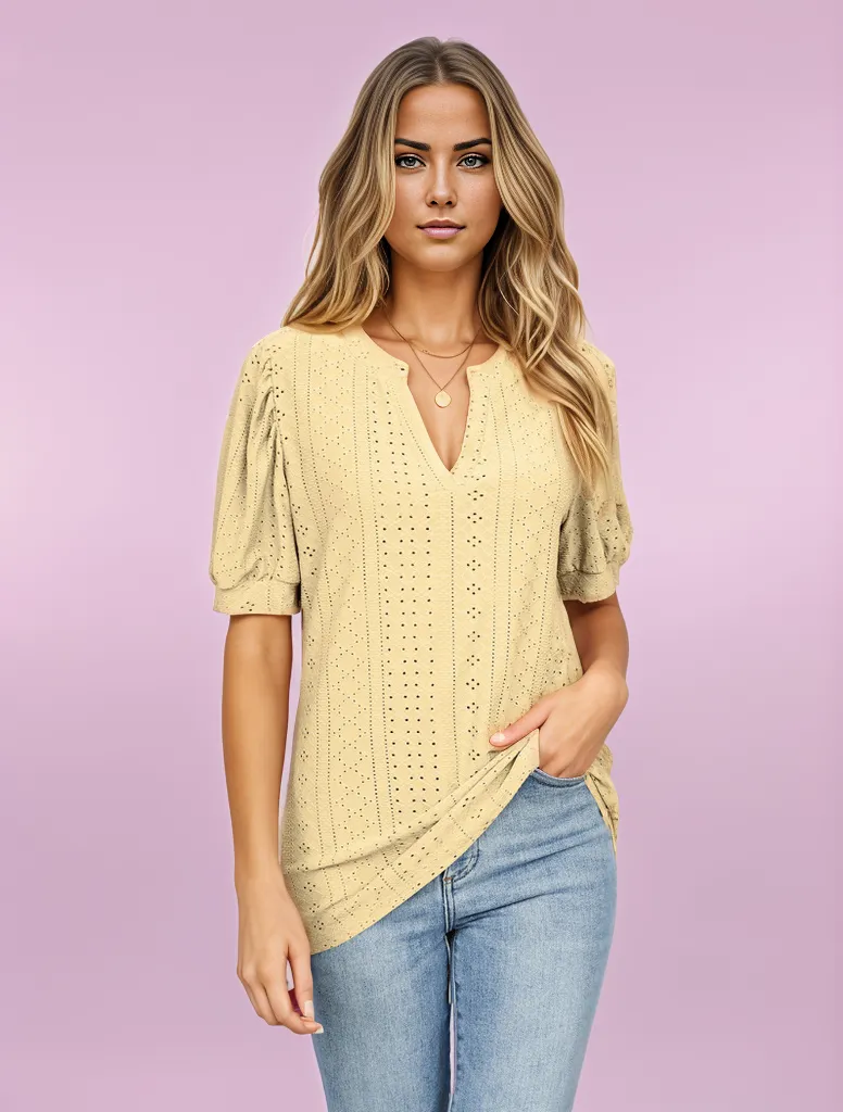 Magnolia Puff Sleeve T-Shirt